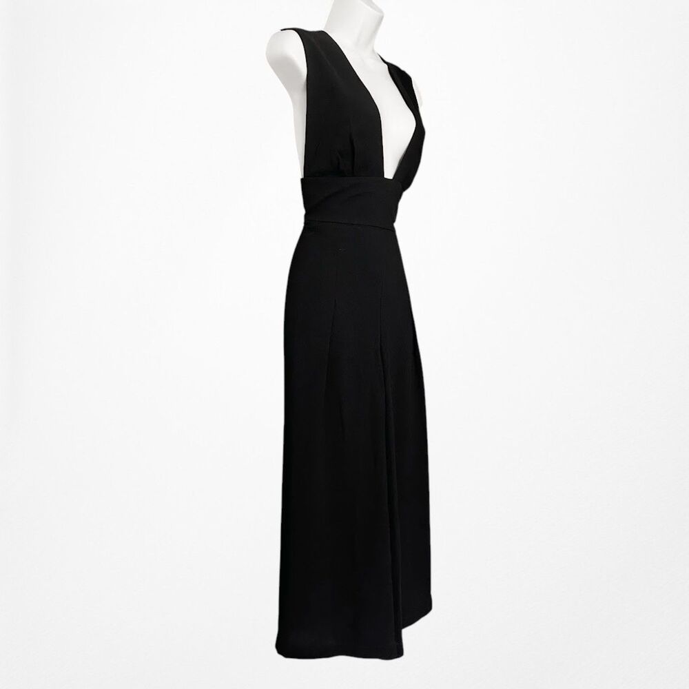 Vintage Y2K BCBG Maxazria Business Cropped Culotte Wide Leg Jumpsuit Size S/M - Picture 6 of 11